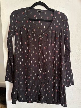 Billabong loop button front mini dress